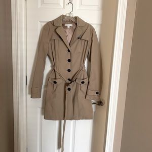 New York and Company Khaki Trench Coat